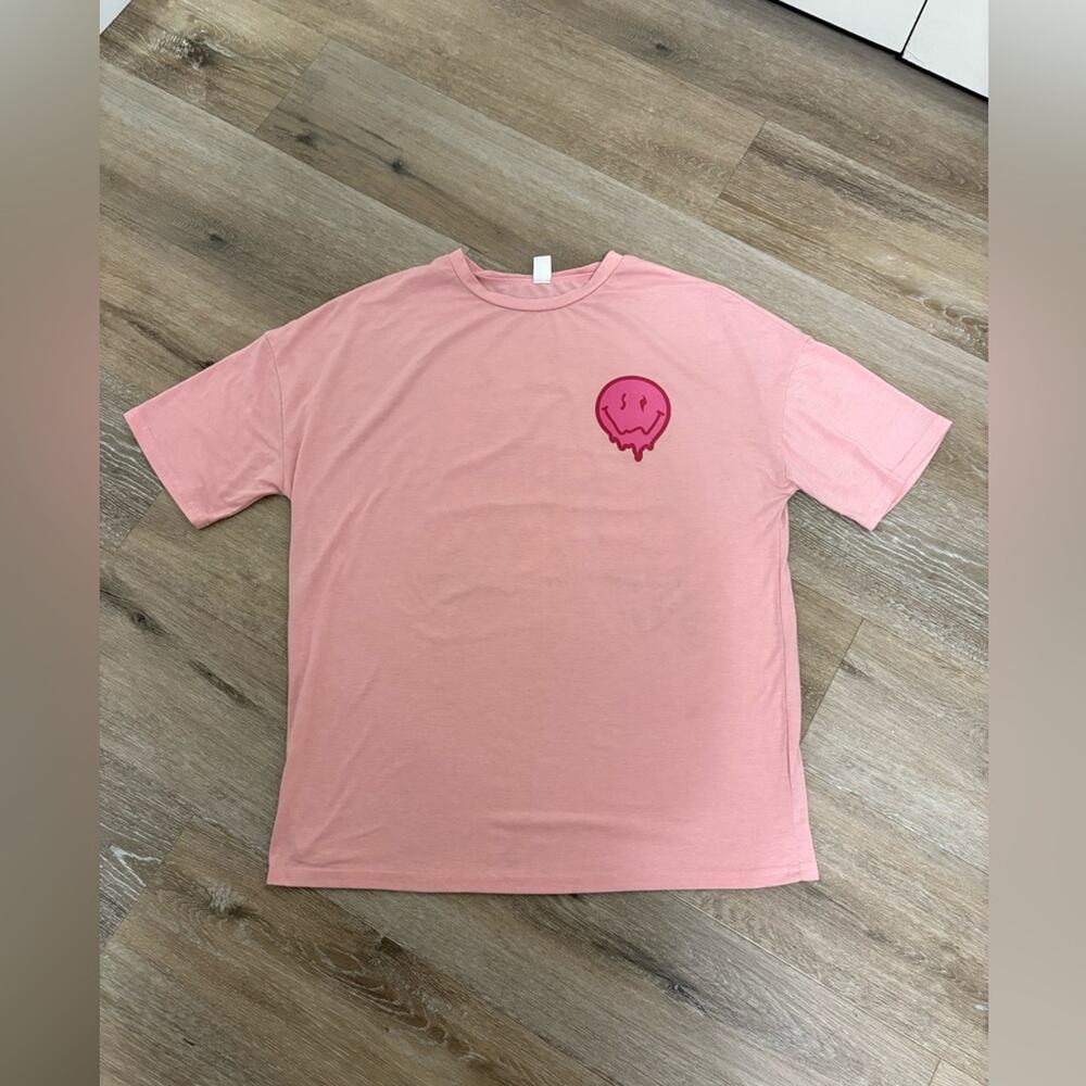 ROMWE Pink Graphic Tee “Enjoy the Little Things” Woman Medium
